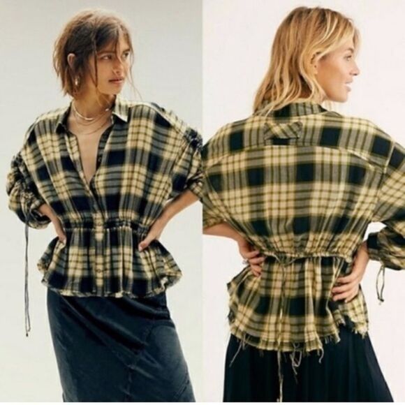 Nwt Free People plaid shirts in excellent condition - Picture 1 of 3